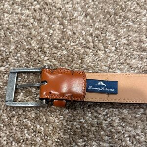 Tommy Bahama Tan Strap with Chestnut Leather Accents & Silver Buckle